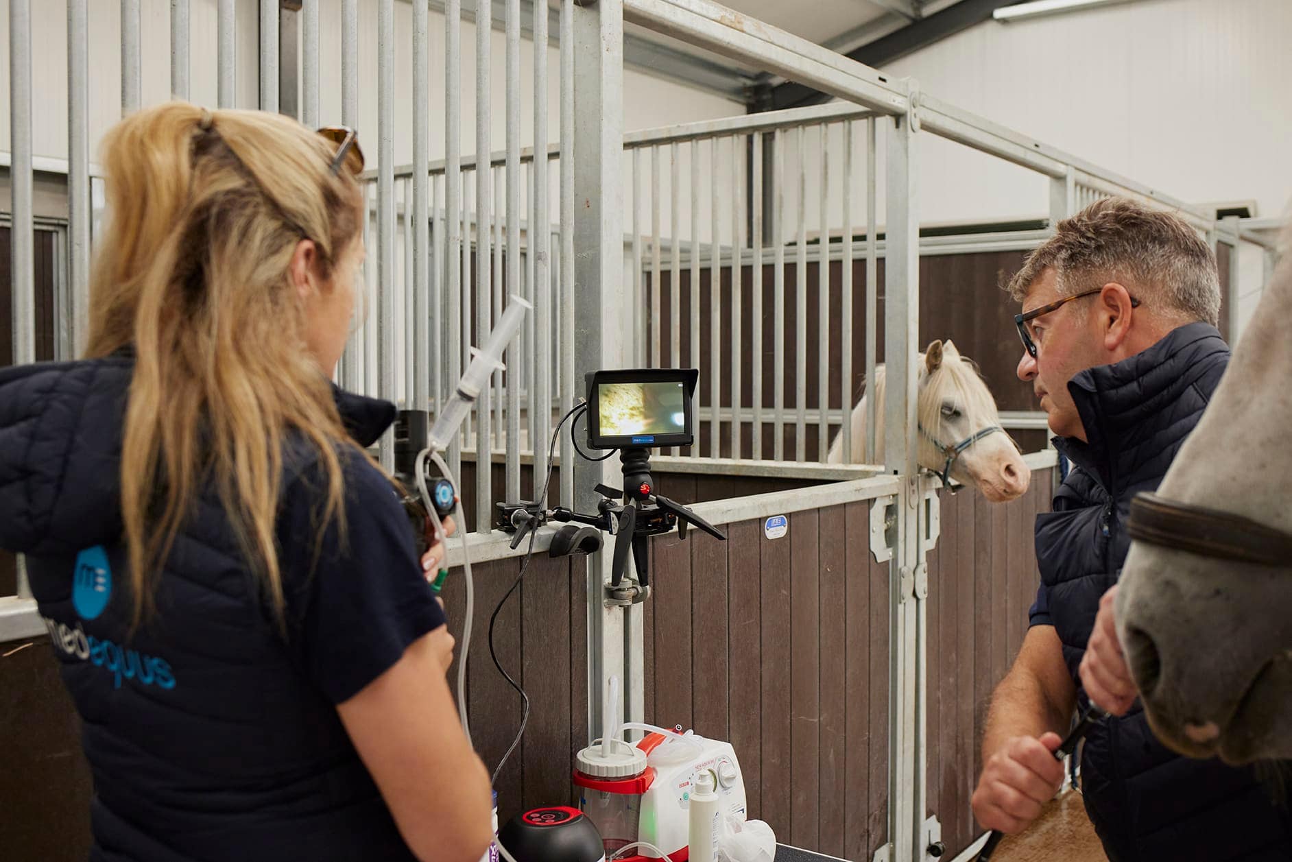 Portable equine endoscopy system, the MedView DV Equine Gastroscope