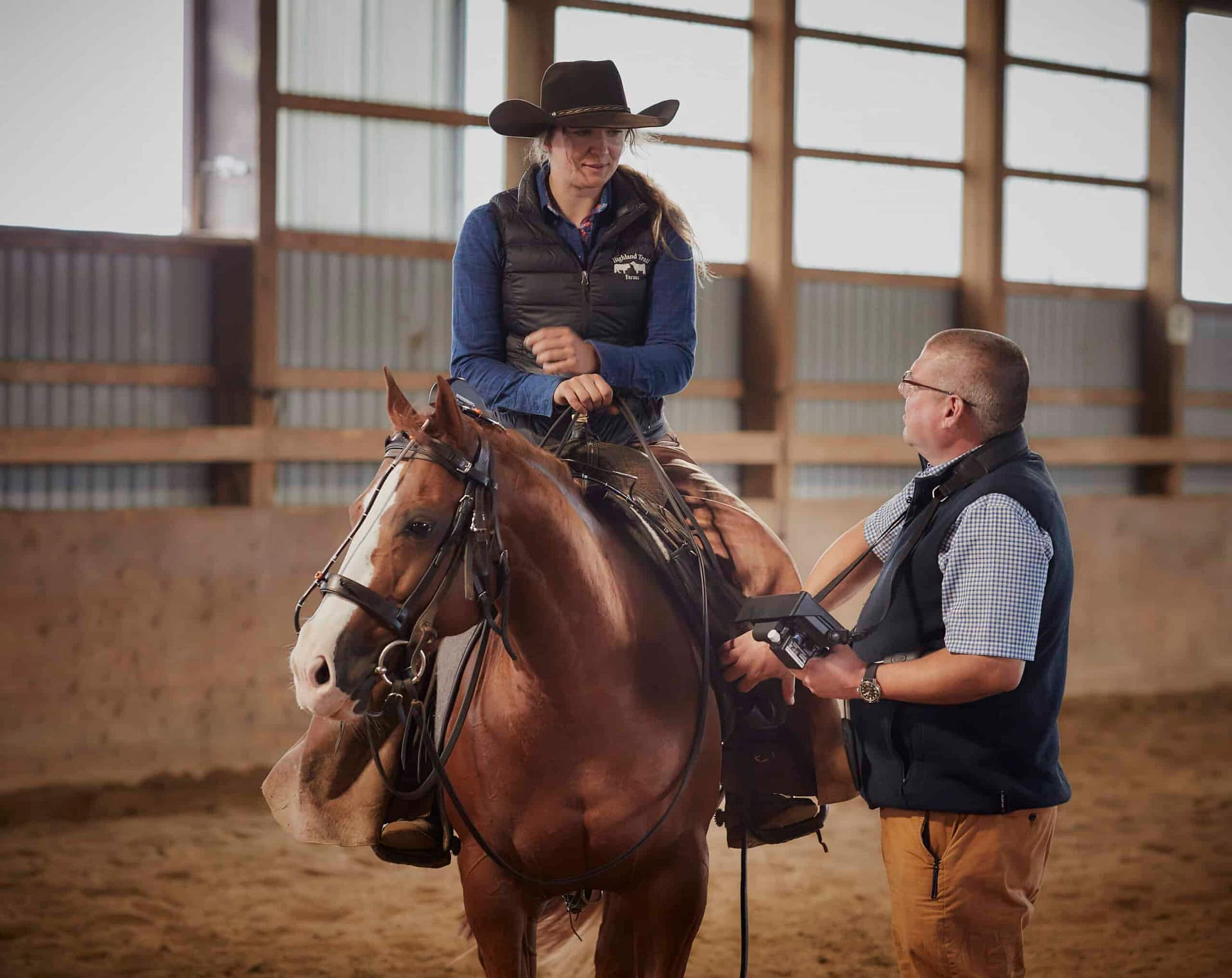 Equine dynamic airway endoscope western horses